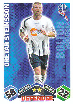 Gretar Steinsson Bolton Wanderers 2009/10 Topps Match Attax #75